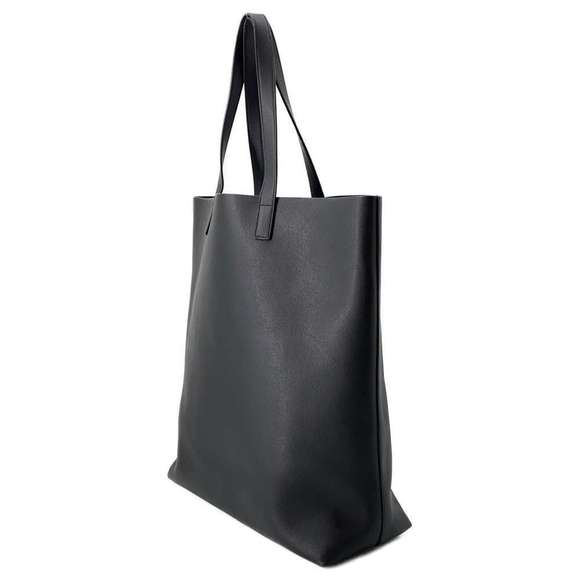 Saint Laurent Leather Bag Black Shopping Paris - Picture 1 of 6